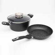 Set de 3 pices noir - "Black Ston