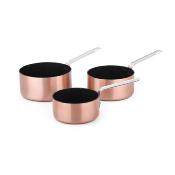 3 casseroles empilables cuivre 16/18/20cm - "Astuce"