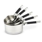 Set de 5 casseroles inox 12/14/16/18/20cm - "Classique" 