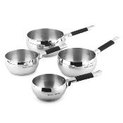 4 Casseroles 14/16/18/20cm - Inox induction