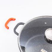 Faitout noir 32cm revêtement antiadhésif - "RobuCook"