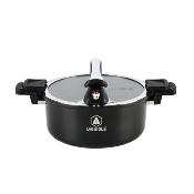 Cuiseur noir 28cm - "Temps de cuisson rapide"