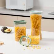 Lot de 3 bocaux en verre 600/1300/2000ml