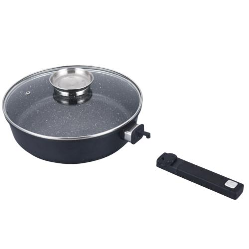 Sauteuse noir amovible 24cm - "Maestro"