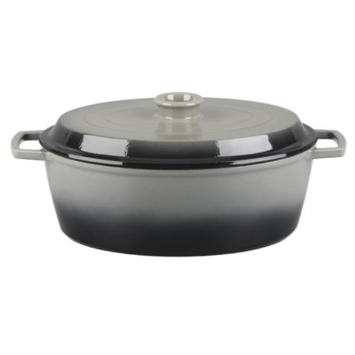 Cocotte en fonte ovale 33cm - "Masseiron Ardoise"