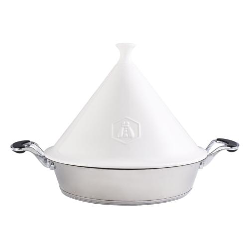 Tajine inox 28,5cm avec couvercle en céramique 18/8
