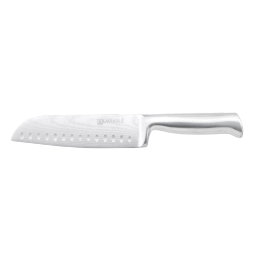 Laguiole - Couteau santoku argent 32cm - "Nouvelle Vague"