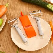 Un épluche légumes original + un éplucheur julienne + mini râpe- 3 pièces