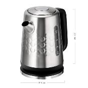 Bouilloire électrique programmable en inox 1,7L