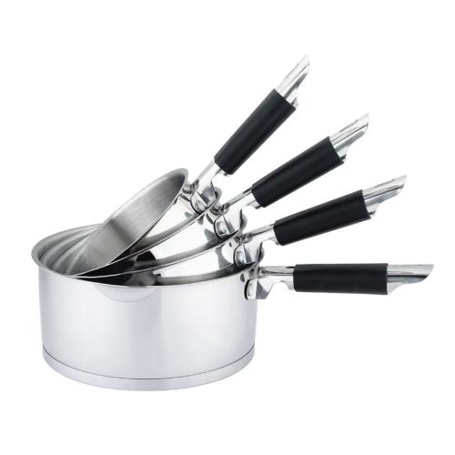 Set de 4 casseroles inox 14/16/18/20cm induction