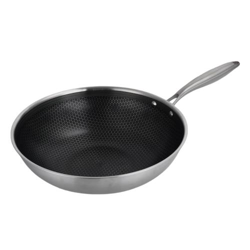 Wok 32cm triplex - "BlackSteel"