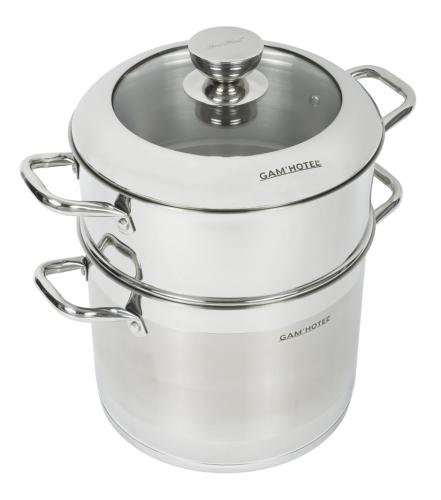 Couscoussier 28cm argenté - Inox induction