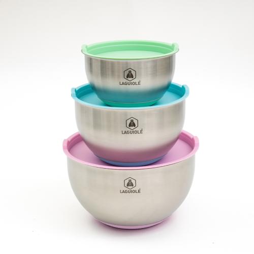 Set de 3 bols colorés 16/20/24cm