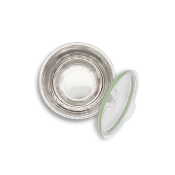 Set de 3 bols inox/vert 16/20/24cm