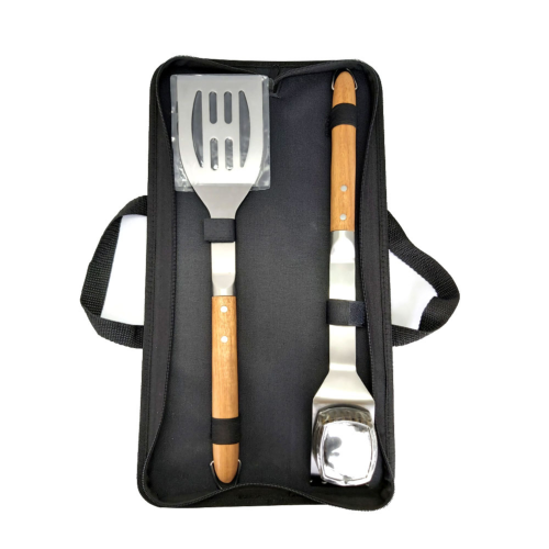 Spatule et brosse pour barbecue