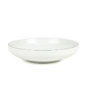 Lot de 6 assiettes creuses blanc - "Slne"