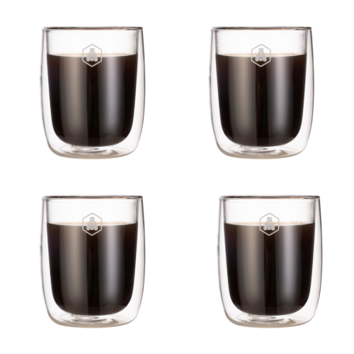 4 tasses à espresso double paroi - 100ml