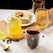 4 tasses à espresso double paroi - 100ml