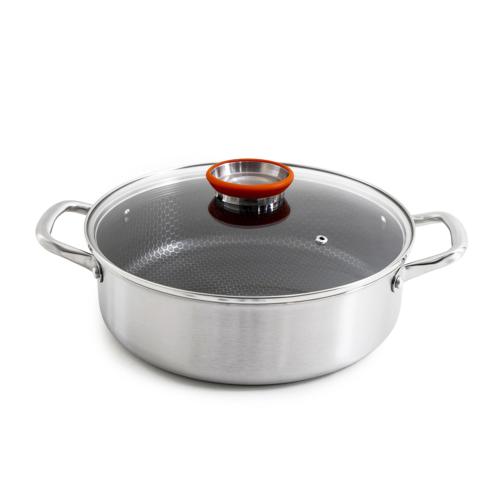 Sautoir 28cm triplex avec couvercle - "Black Cube"