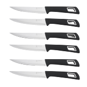 Set de 6 couteaux à steak noir - "Soho"