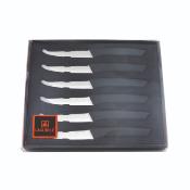 6 couteaux à steak noir 23,8cm - "Gibbs"