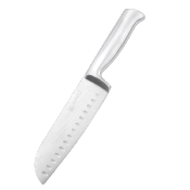 Couteau santoku argent 32cm - "Nouvelle Vague"