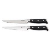 2 couteaux à steak noir 25cm - "Classique" 