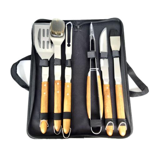 Set de 6 ustensiles pour barbecue