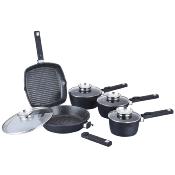 Batterie 14 pices "Maestro Opale" - aluminium - noir