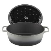 Cocotte en fonte ovale 33cm - "Masseiron Ardoise"