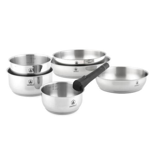 Set de 7 pièces inox amovible "Réactif"