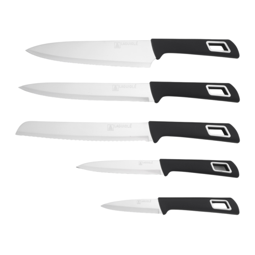 Set de 5 couteaux noir - "Soho"