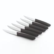 6 couteaux à steak noir 23,8cm - "Gibbs"