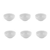 Lot de 6 bols blanc - "Serenity"