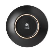 Lot de 6 assiettes plates noir - "Aya"
