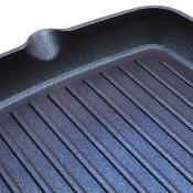 Grill noir 28cm - "Diamant Bleu"