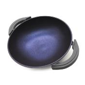 Wok noir 32cm - "Diamant Bleu"