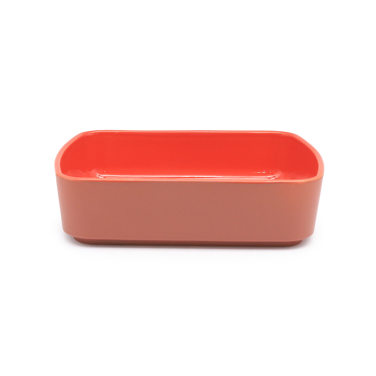 Moule rectangulaire orange en cramique 27cm - "Brique" 