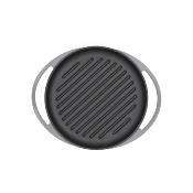 Plancha grill ronde fonte émaillée gris dia 25cm