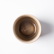 Lot de 4 tasses taupe - "Iris"