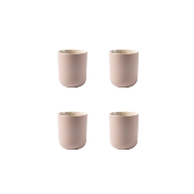 Lot de 4 tasses taupe - "Iris"