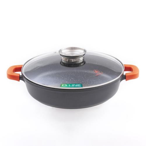 Sautoir noir 28cm revêtement céramique - "RobuCook"