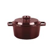 Cocotte en fonte ronde 20cm - "Masseiron Merlot"