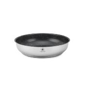 Set de 3 poêles inox amovible 20/24/28cm antiadhésif - "Réactif"