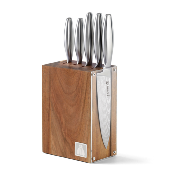 Laguiole - Set de 6 couteaux à steak argent Psyché