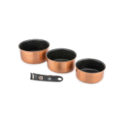 Laguiole - Set de 3 casseroles cuivre amovible 16/18/20cm - "Astuce"