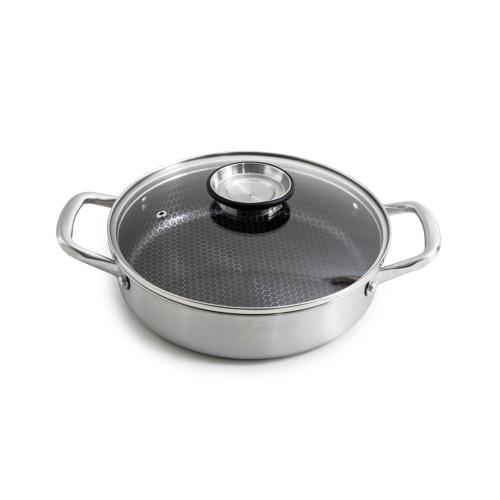 Sautoir 24cm triplex avec couvercle - "Black Cube"