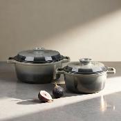 Cocotte en fonte ronde 25cm - "Masseiron Ardoise"