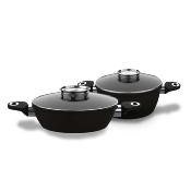 Set de 4 pièces noir - "Black Ston®"