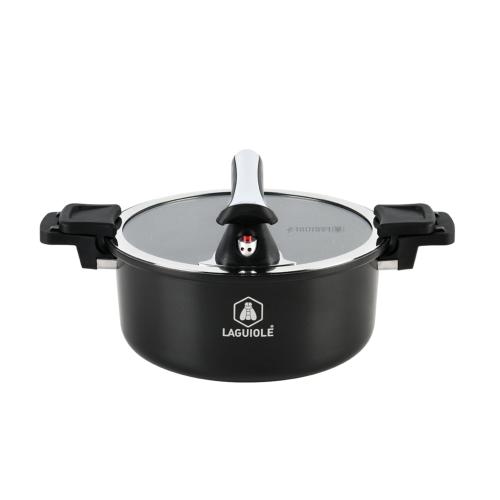 Cuiseur noir 28cm - "Temps de cuisson rapide"